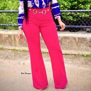 Pink High Waist Pants